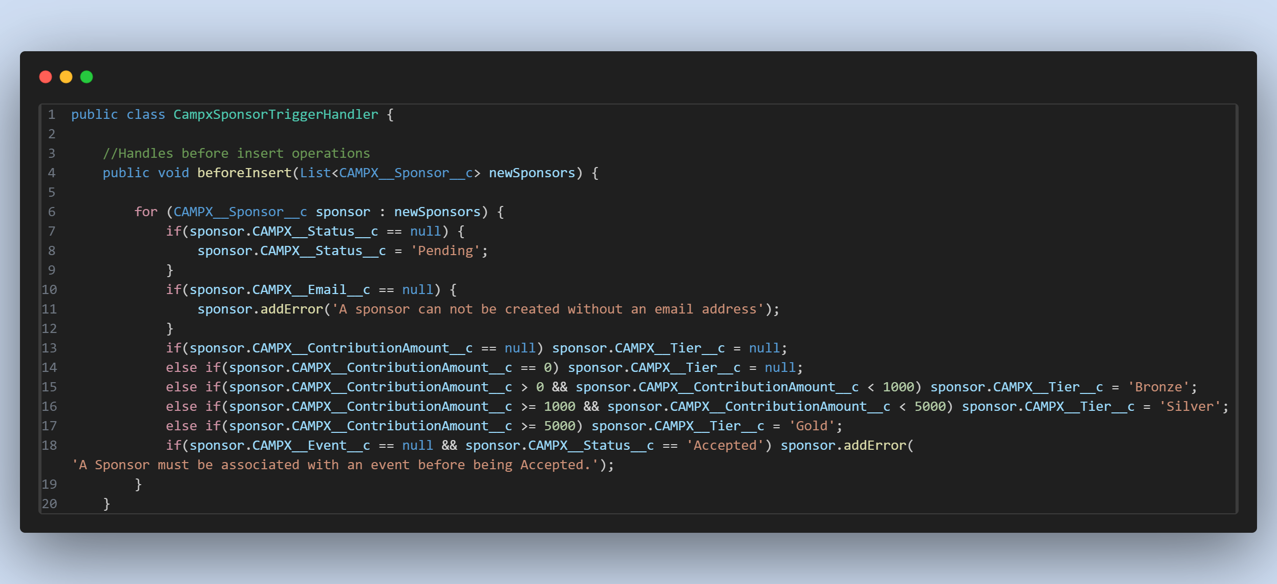Nick's Salesforce Developer Projects